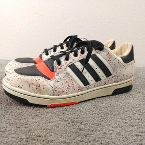 Adidas Point Guard Low Paint Splatter Infrared Sneakers Mens Size 13 Shoes